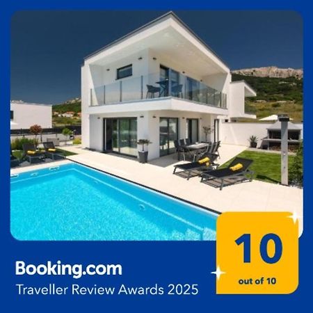 Villa Supernus With Heated Pool Baska  Exterior photo